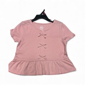 Wonder Nation Pink Girls' Blouse